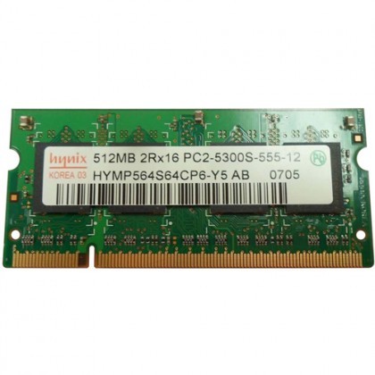 Hynix 512MB DDR2 RAM PC2-5300 Laptop SODIMM